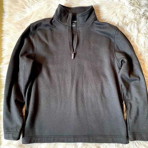 Van Heusen Men’s Gray Pullover 1/4 Zip Athletic Top (Size: Medium) - Picture 1 of 14